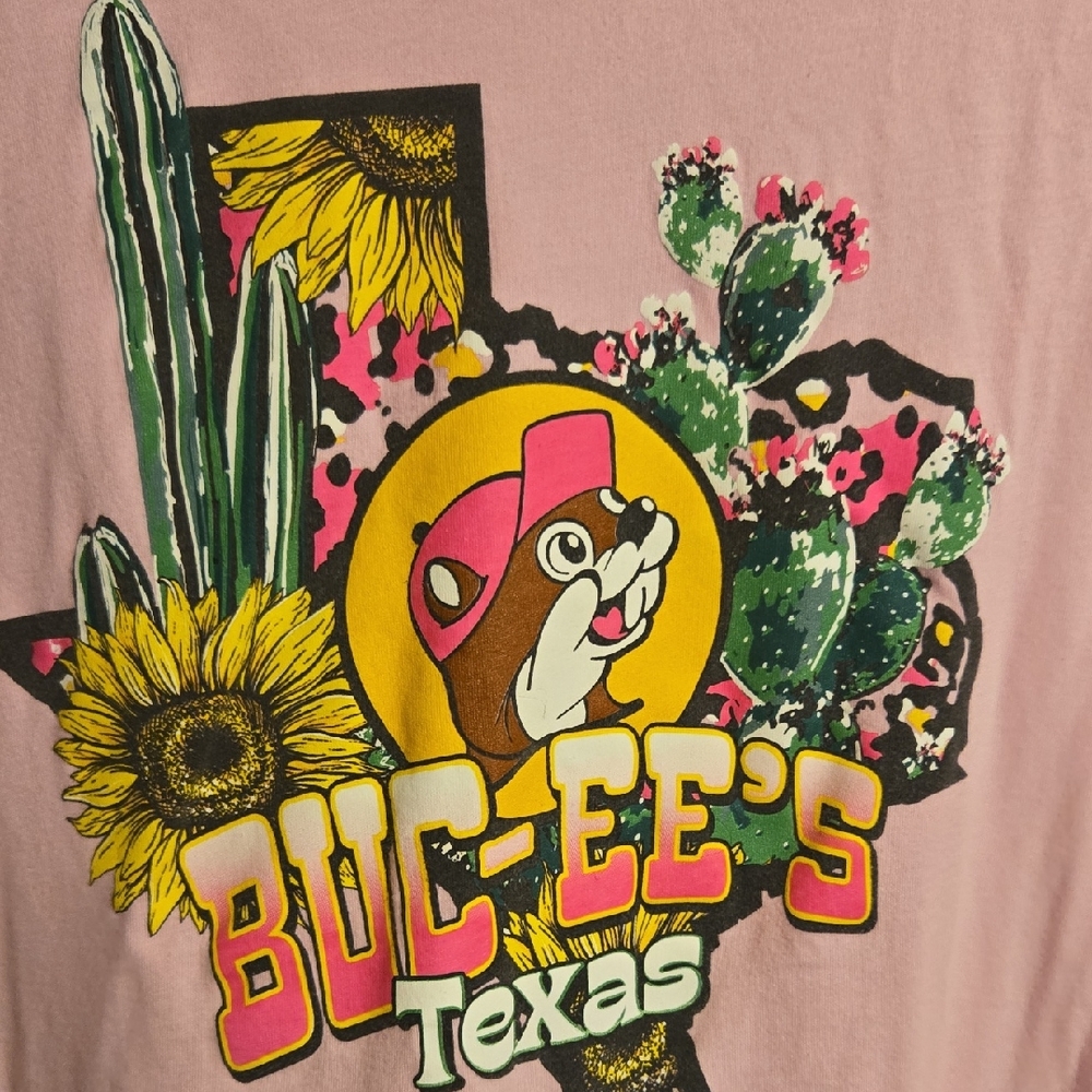 Pink Buc-ee's Texas Graphic T-Shirt